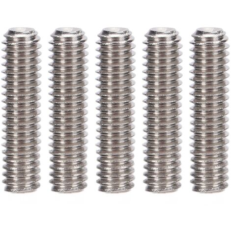 Assortiment de 50 vis sans tête A2-70 en inox, dimensions M2.5x10 pour assemblage précis