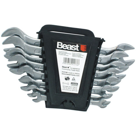 Assortiment de 8 clés à fourche double Expert CV 6 à 22 mm - 310190 - Beast
