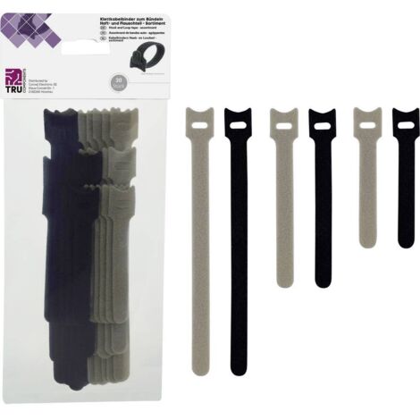 Assortiment de bandes auto-agrippantes TRU COMPONENTS TC-6793944 30 pc(s) X061681