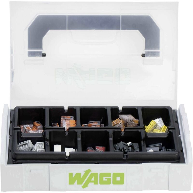 Wago - Assortiment de bornes pour boîte de dérivation 887-950 flexible: 0.14-6 mm² rigide: 0.2-6 mm² 1 set S589411