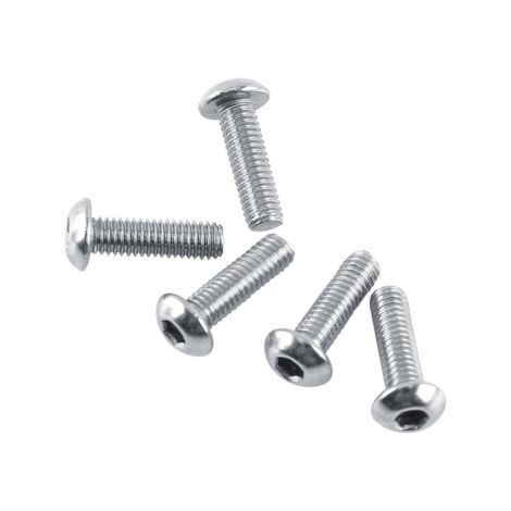 Assortiment de boulons et d'écrous hexagonaux en acier inoxydable M3 A2 (tête de bouton)