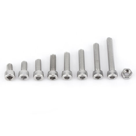 Assortiment de Boulons et Écrous Hexagonaux M5 en Acier Inoxydable 304
