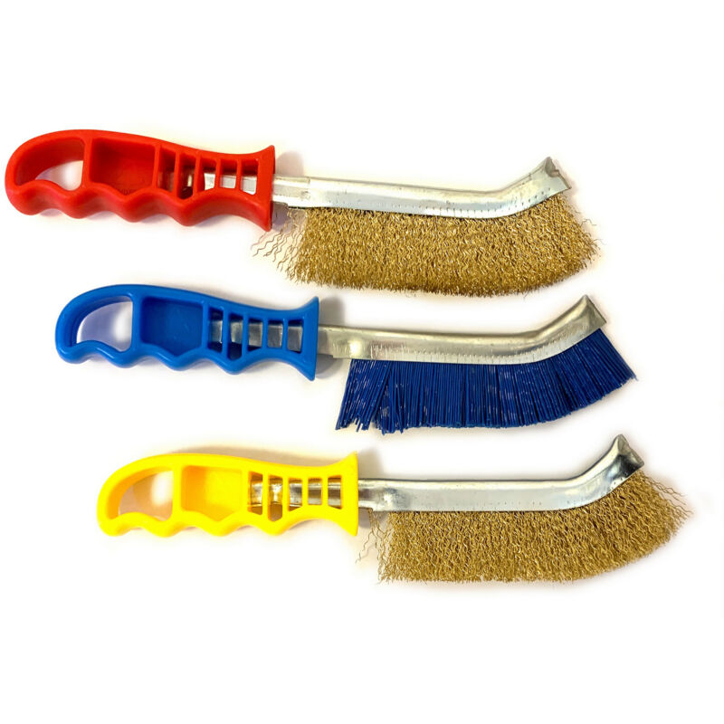 Brosse à main métallique convexe Modèle skrib - a l'unité - Acier - Laiton - pvc