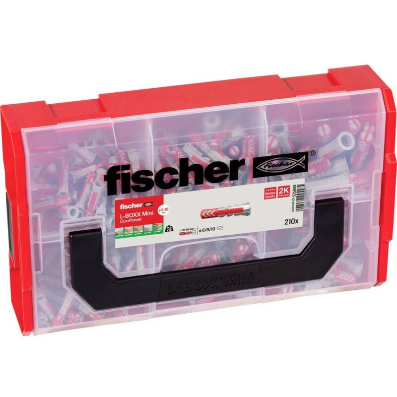 Boîte d'assortiment de chevilles Fischer DuoPower 535968 210 pc(s)