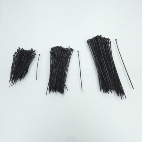 Assortiment de collier de serrage cranté nylon noir Brazoline