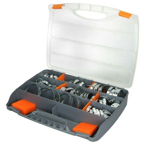 Assortiment de colliers de serrage 12 mm W1 acier galvanisé