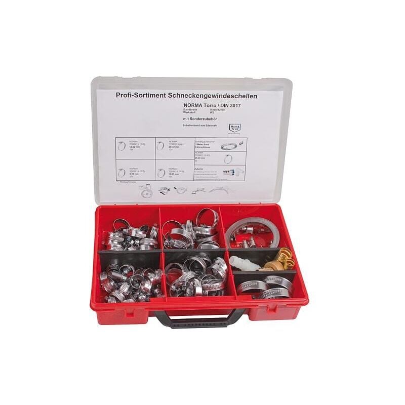 Banyo - Assortiment de colliers de serrage pour tuyau en inox W2