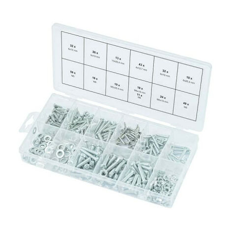 Assortiment de consommables KS TOOLS - M3,5 à M6 - 347 pcs - 970.0500