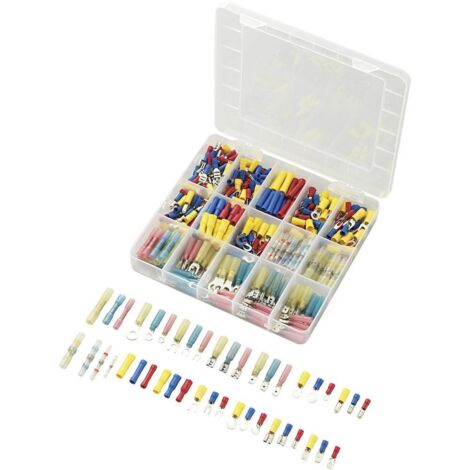 ASSORTIMENT DE COSSES TRU COMPONENTS 739925 0.50 MM² 2.50 MM² BLEU, JAUNE, ROUGE, BLANC 382 PC(S)