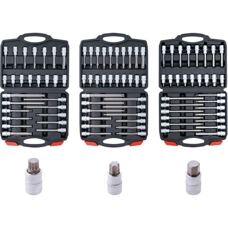 Bgs Technic - Assortiment de douilles à embouts 12,5 mm (1/2') 88 pièces