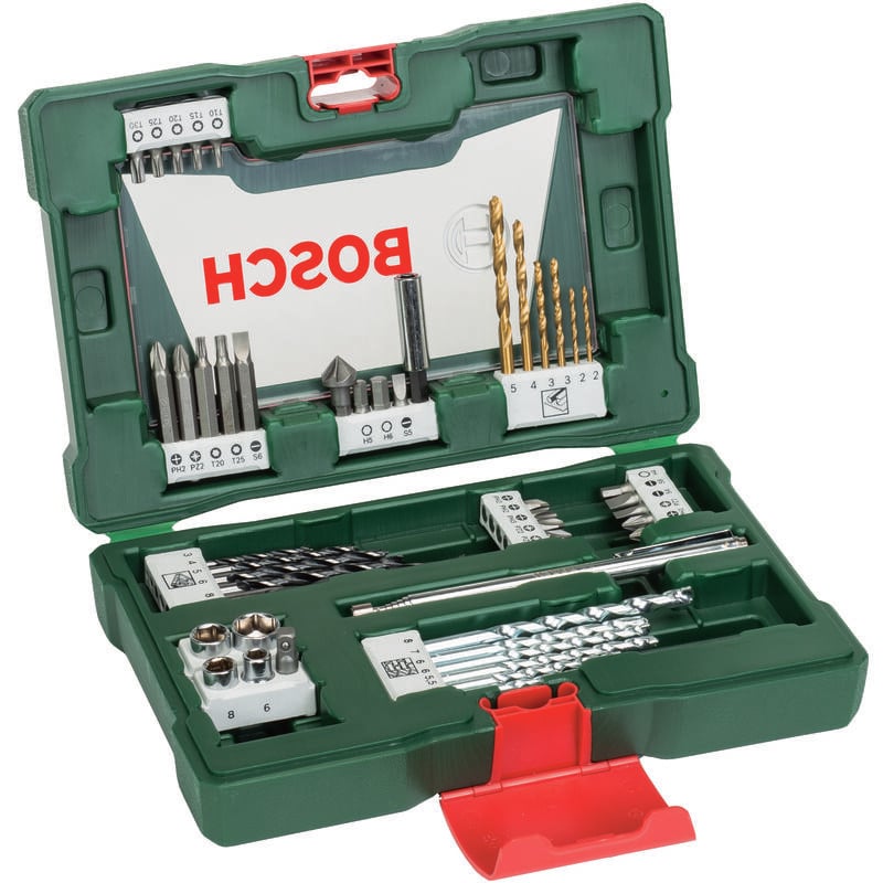 Bosch - Coffret V-Line 48 pièces de forets et d'embouts TiN avec tige magnétique