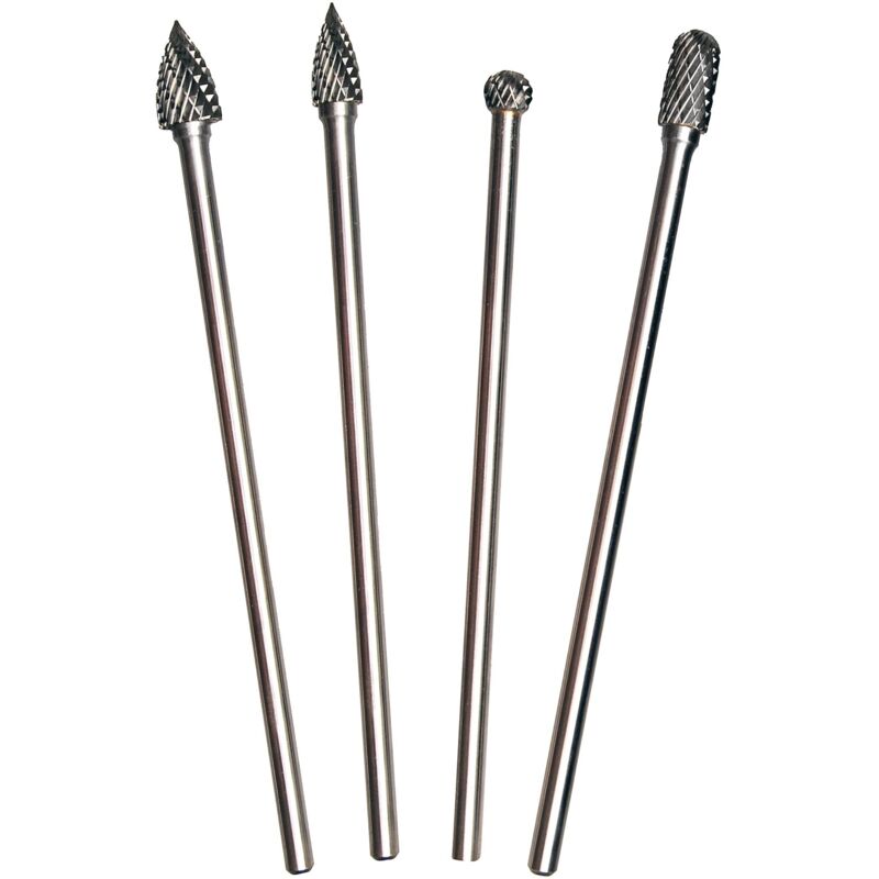 Bgs Technic - Assortiment de fraises carbure de tungstene extra longues