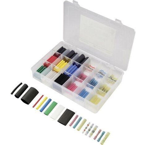 Assortiment de gaines thermorétractables 2:1, 3:1 TRU COMPONENTS 1567341 215 pièces