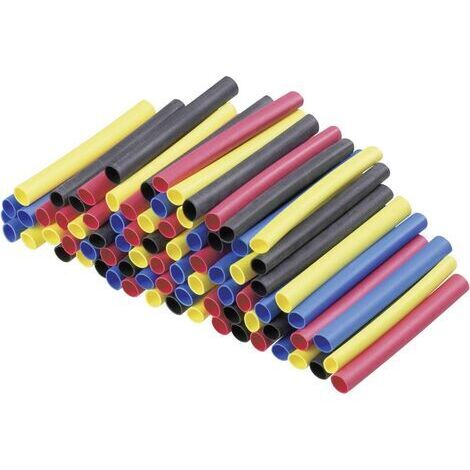 Assortiment de gaines thermorétractables 2:1 DSG Canusa 8011040990 Ø intérieur nominal (avant réduction): 3.20 mm 80 pc