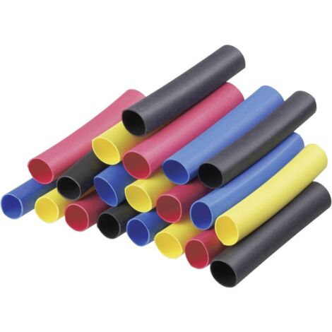 Assortiment de gaines thermorétractables 2:1 DSG Canusa 8011060990 Ø intérieur nominal (avant réduction): 6.40 mm 20 pc