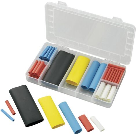 Assortiment de gaines thermorétractables 3:1 TRU COMPONENTS 1565053 52 pièces