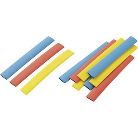 ASSORTIMENT DE GAINES THERMORÉTRACTABLES MULTICOLORE 9.50 MM TAUX DE RÉTREINT : 02:01 542449 RPS8 TRU COMPONENTS 1572079