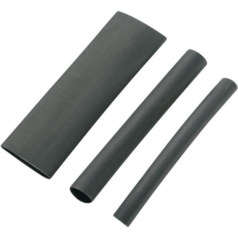 Assortiment de gaines thermorétractables noir 12,70 mm Taux de rétreint : 3:1 543104 HMT3-06S