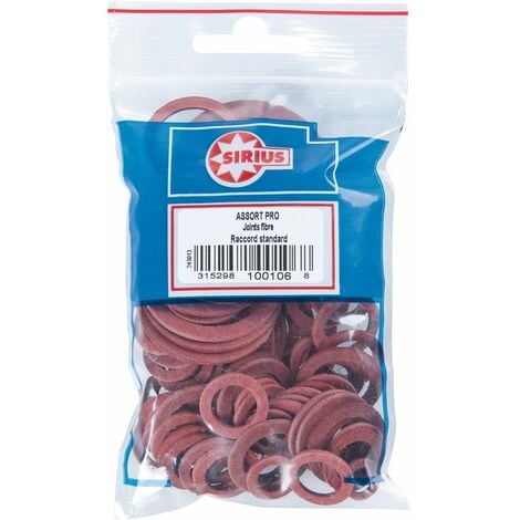 Assortiment de joints fibres Siruis - Sachet de 100 pièces - Watts industries