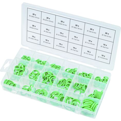 Coffret de 270 Joints Toriques 18 Tailles Assortiment Caoutchouc Climatisation