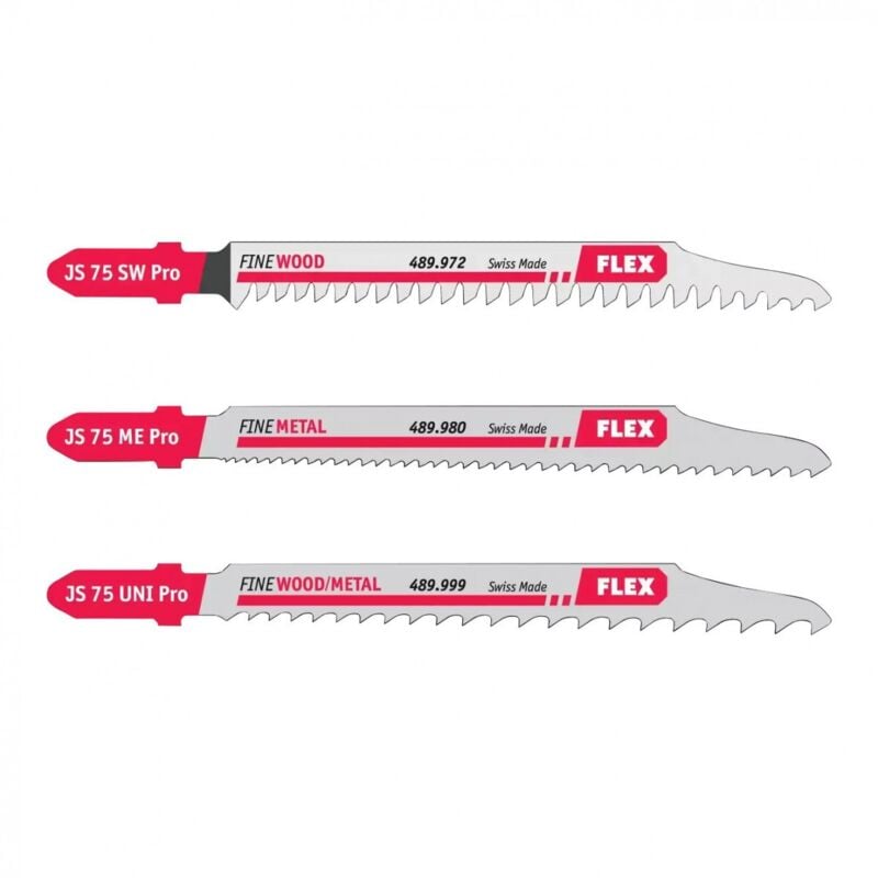 Flex - Lot de lames universelles pour scie sauteuse