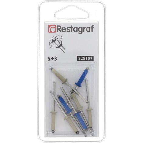 assortiment de rivets épanouis peints ø 4 x 26 mm plaque d'immatriculation
