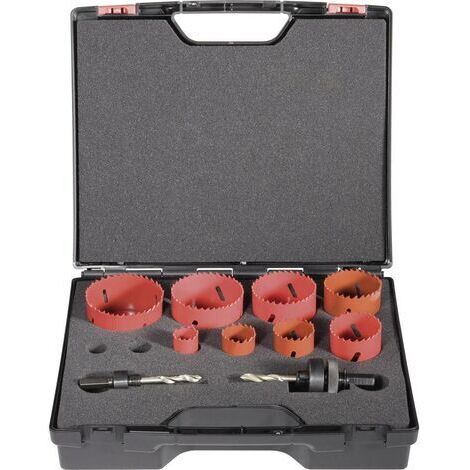 Assortiment de scies cloches HSS bi-métal 10 pcs Exact 06100 10 pièces 1 set C53977