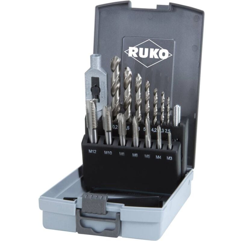 Ruko - 245004RO Set de tarauds pour machine 15 pièces 1 set
