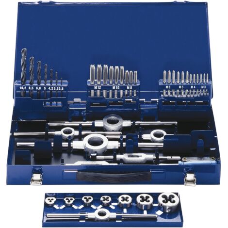 Assortiment de tarauds M3 - M12 Eventus by Exact 10722 métrique M3, M4, M5, M6, M8, M10, M12 43 pièces