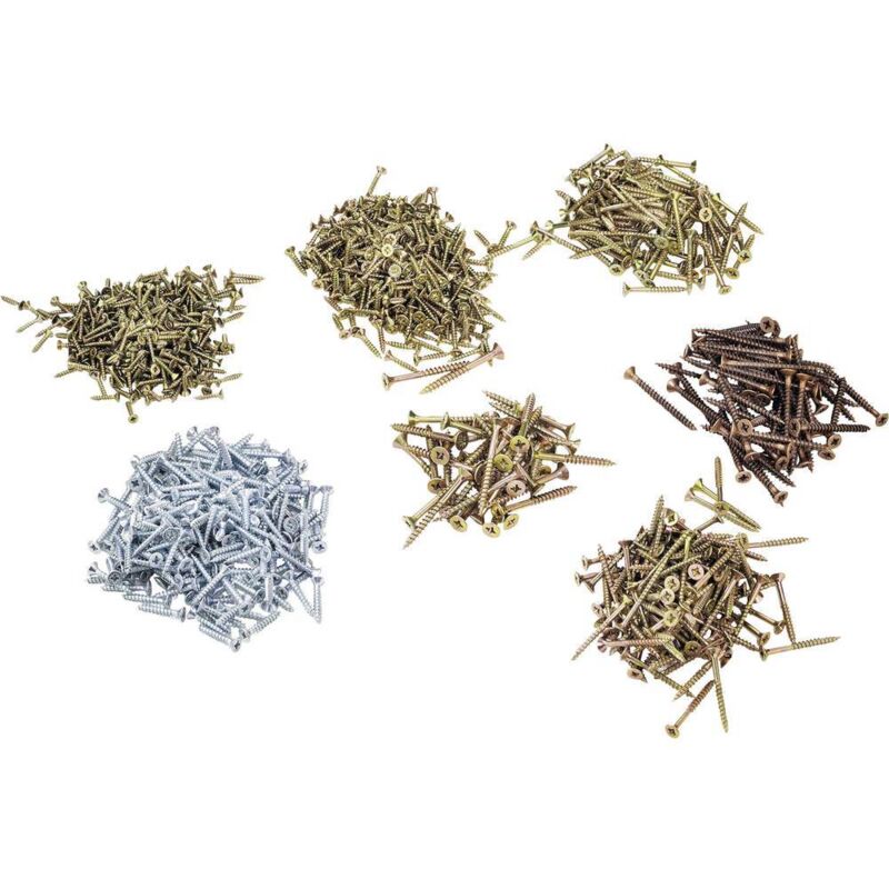 Assortiment de vis à contre-plaqué 1000 pces