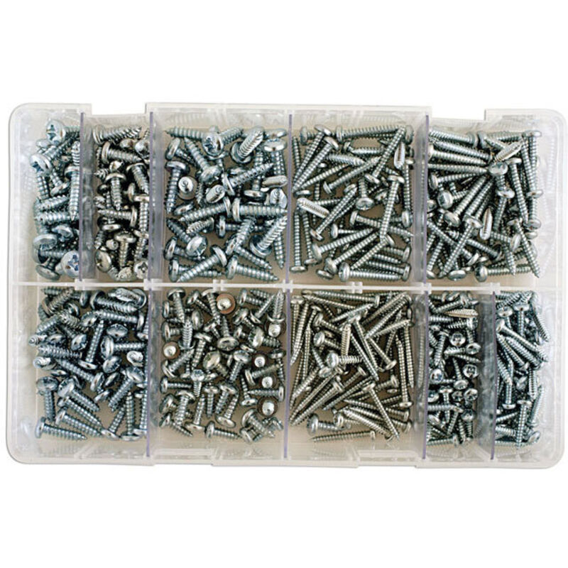 Connect - Assortiment de vis autoperceuses type parker n 4 a 10