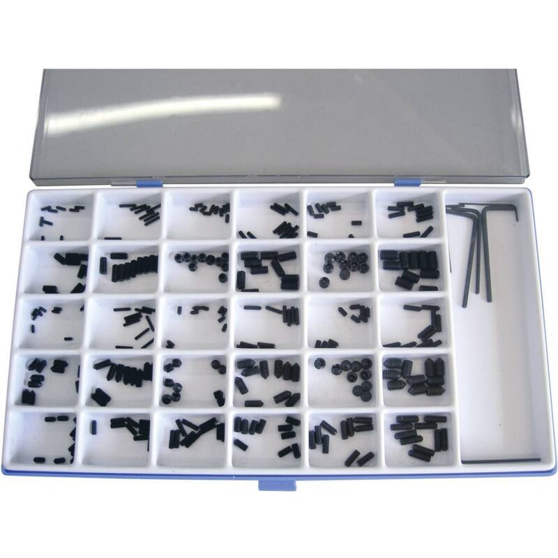 886327 Assortiment de vis sans tête acier 306 pc(s) - Toolcraft