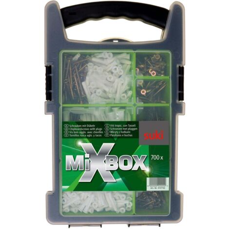 Assortiment de vis suki 700 pièces tête fraisée Pozidriv
