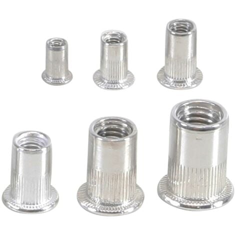 ASSORTIMENT D'ÉCROUS RIVETS ALUMINIUM 150 PIÈCES BGS 14127