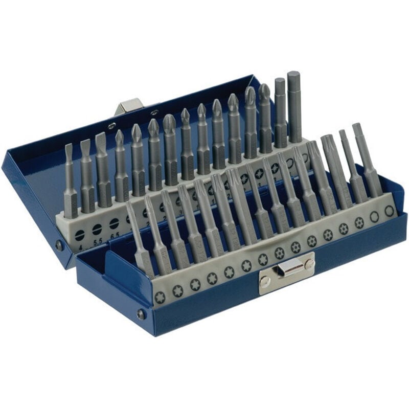 Promat - Assortiment d'embouts 30 pièces fente/PH/PZD/TX/TX-BO/6 pans