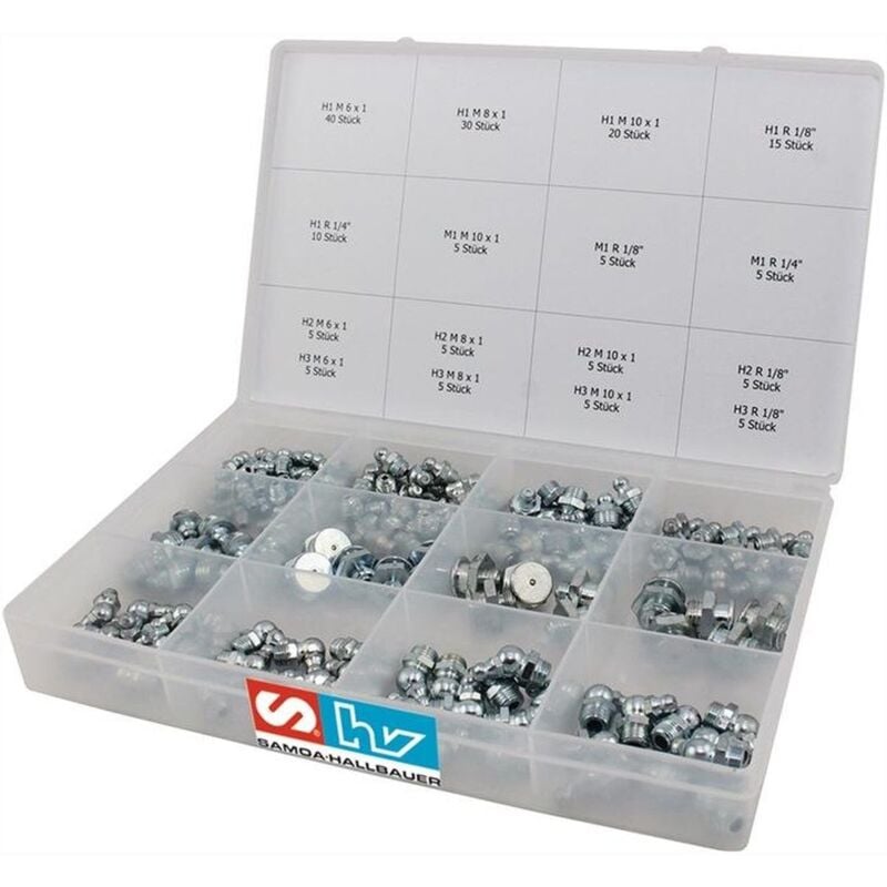 Samoa-hallbauer - Assortiment de graisseurs 170 pièces - 41498