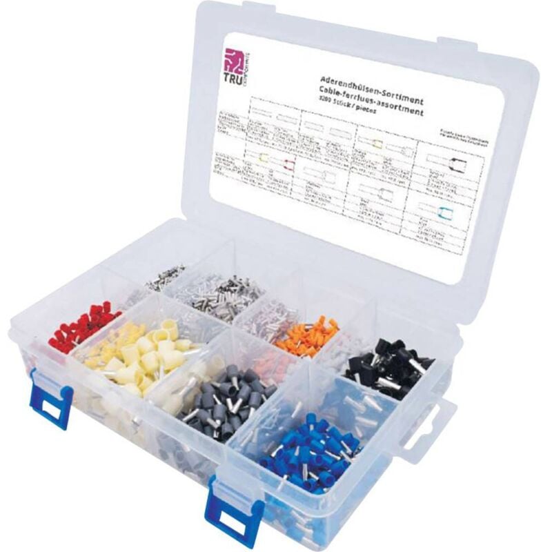 Tru Components - Assortiment d'embouts simples 0.5 mm² 3200 pc(s)