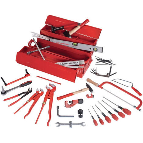 Assortiment d'outils Apprenti 50 pcs. p. apprentis d.boîte outils en tôle ROTHEN