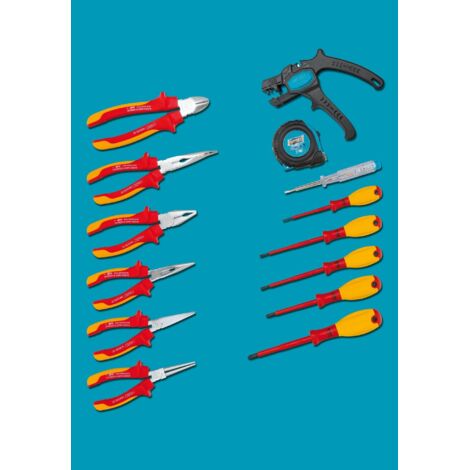 Assortiment d'outils ∙ avec isolation de protection 0-20/14 ∙ 14 pièces ∙ PH1 – PH2