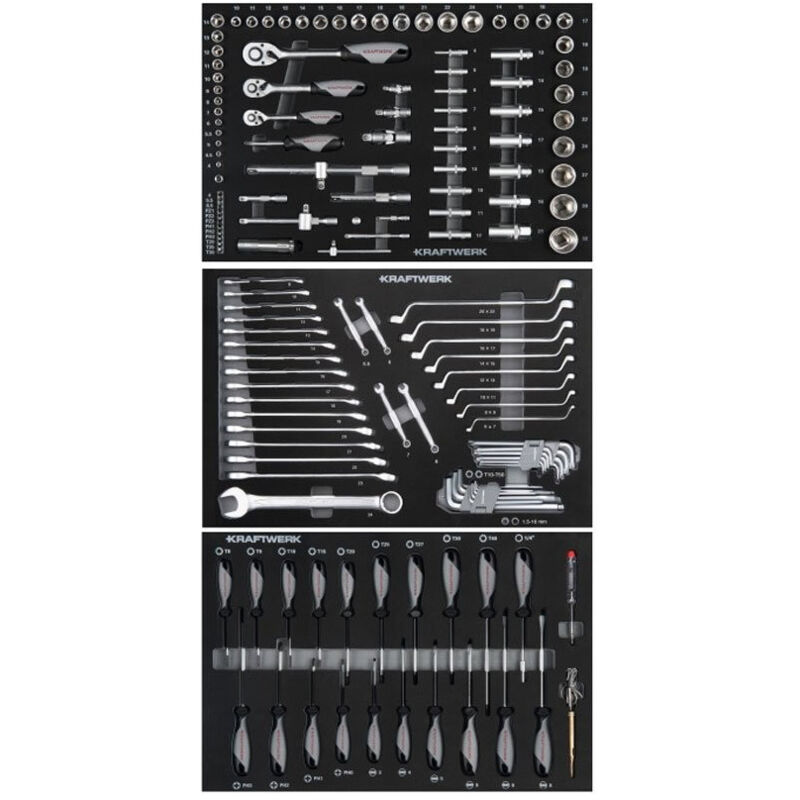 Assortiment d'outils eva 186 pcs Kraftwerk