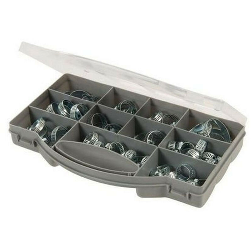 Fixman - Coffret de 60 colliers de durite assortis type serflex