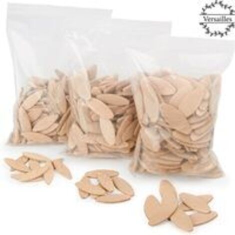 assortiment lamello d’assemblage type Lamello 0 , 100 pièces/taille lamelle bois en hêtre massif Idéal pour fraiseuse bois/fraiseuse à lamelles