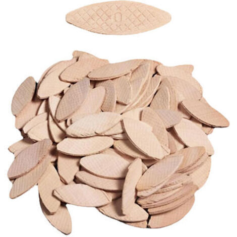 assortiment lamello d’assemblage type Lamello 20 , 100 pièces/taille lamelle bois en hêtre massif Idéal pour fraiseuse bois/fraiseuse à lamelles