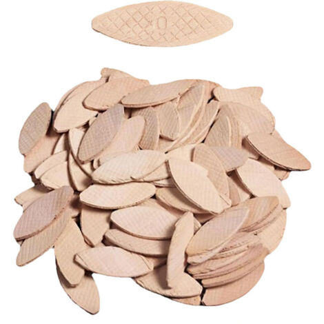 assortiment lamello d’assemblage type Lamello 20 , 100 pièces/taille lamelle bois en hêtre massif Idéal pour fraiseuse bois/fraiseuse à lamelles