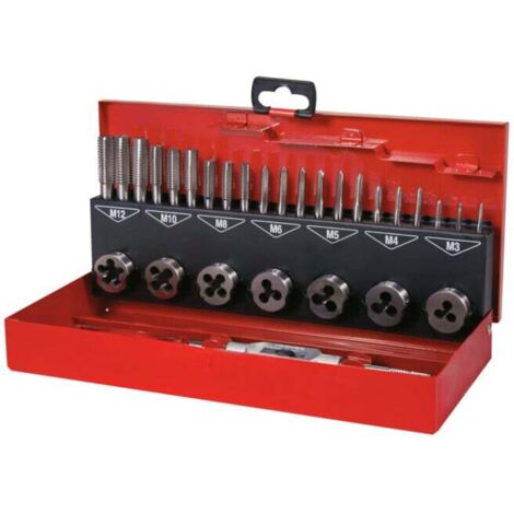 Assortiment tarauds main + filières 31 pièces HSS