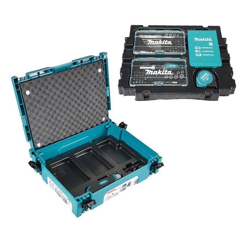 Assortiment Vissage-Perçage Makita B-49884 en Coffret Mak-Pac contenant 116 pièces