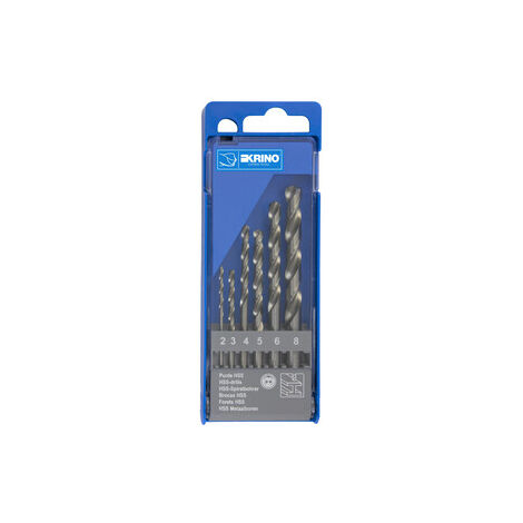 ASSORTIMENTO 6 PUNTE HSS RETTIFICATE H.Q.   2-8 MM- 1,0 confezione