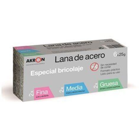 ASSORTIMENTO BOBINA ACCIAIO LANA (FINE-MED-SPESSA) 6X25G