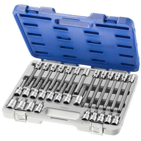 Assortimento bussole da -1/2" inserto esagonale 30 pz.E200516 Expert By Facom