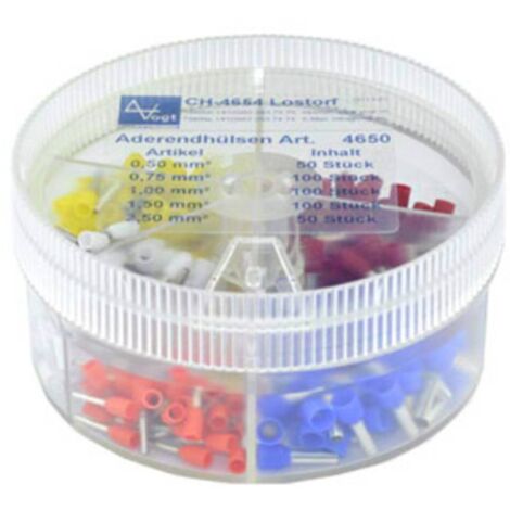 Assortimento Capicorda Arancione, Bianco, Giallo, Rosso, Blu Vogt Verbindungstechnik 737035 400 pz.